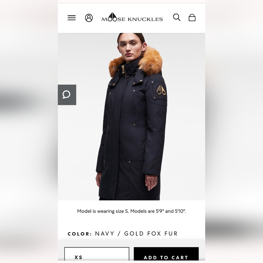 Moose Knuckles - Gold Stirling Parka Fur